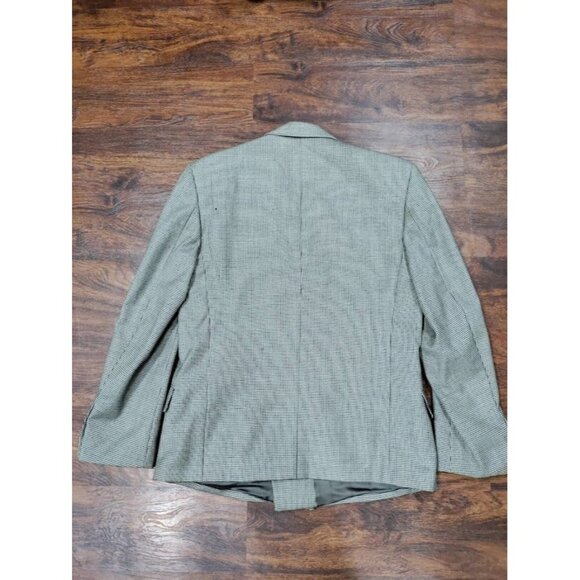 VTG Missoni Wool Long Sleeve Houndstooth Double Breasted Blazer White/Black 38 M - Picture 14 of 16